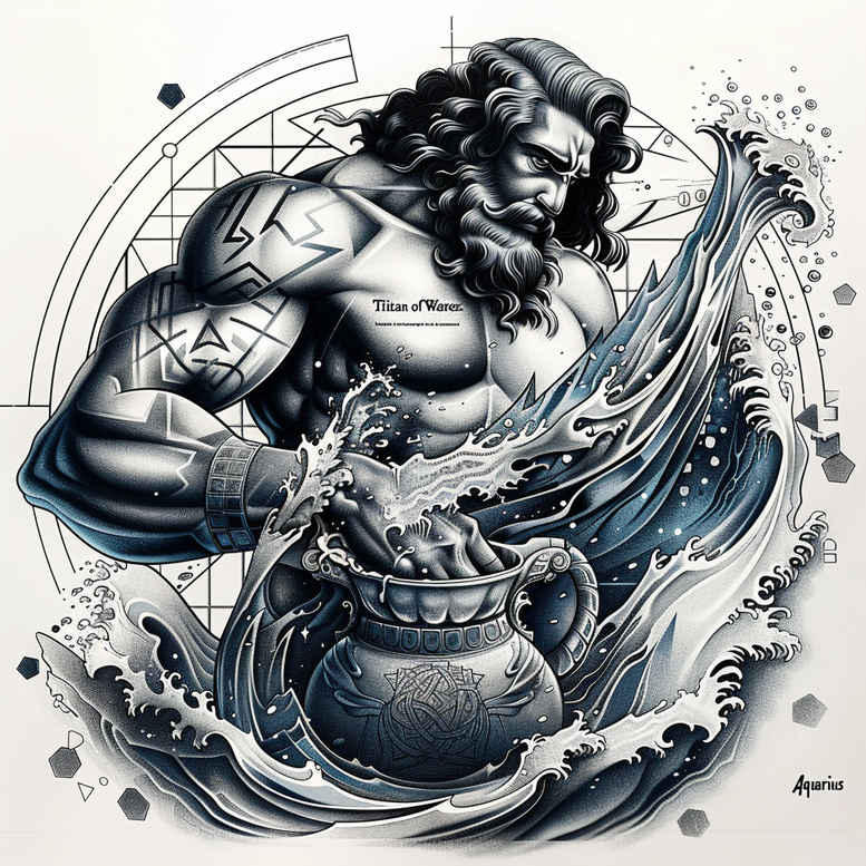 zodiac-signs tattoo design ideas iconic birth map shows courage