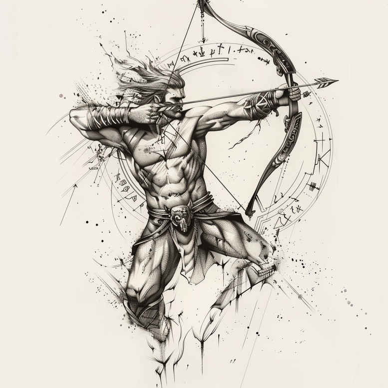 zodiac-signs tattoo design ideas no excess birth path courage and power