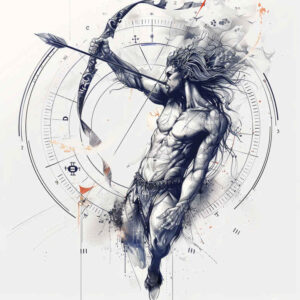 zodiac-signs tattoo design ideas open space birth path shows courage
