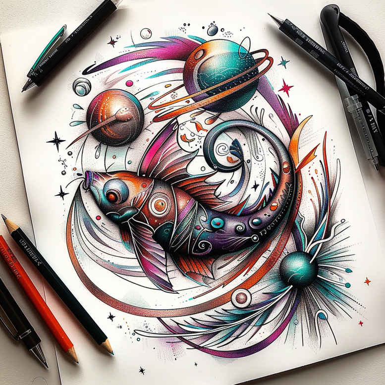 zodiac-signs tattoo design ideas single color celestial map meaning determination