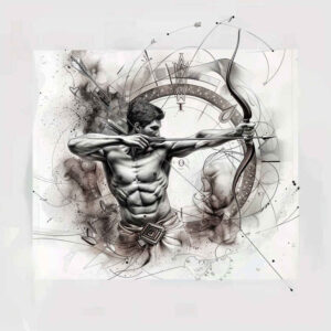 zodiac-signs tattoo design ideas no shading constellation form for upper shoulder