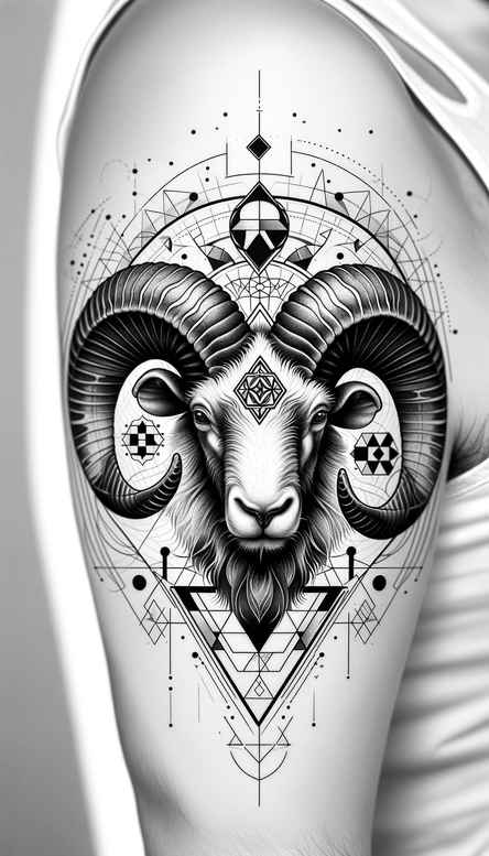 zodiac-signs tattoo design ideas concise constellation form symbolising endurance