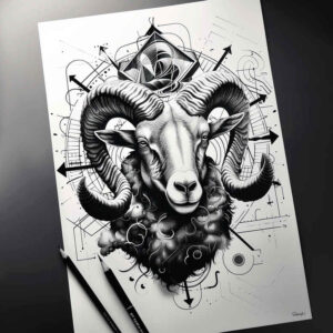 zodiac-signs tattoo design ideas pure motif cosmic destiny for lower chest