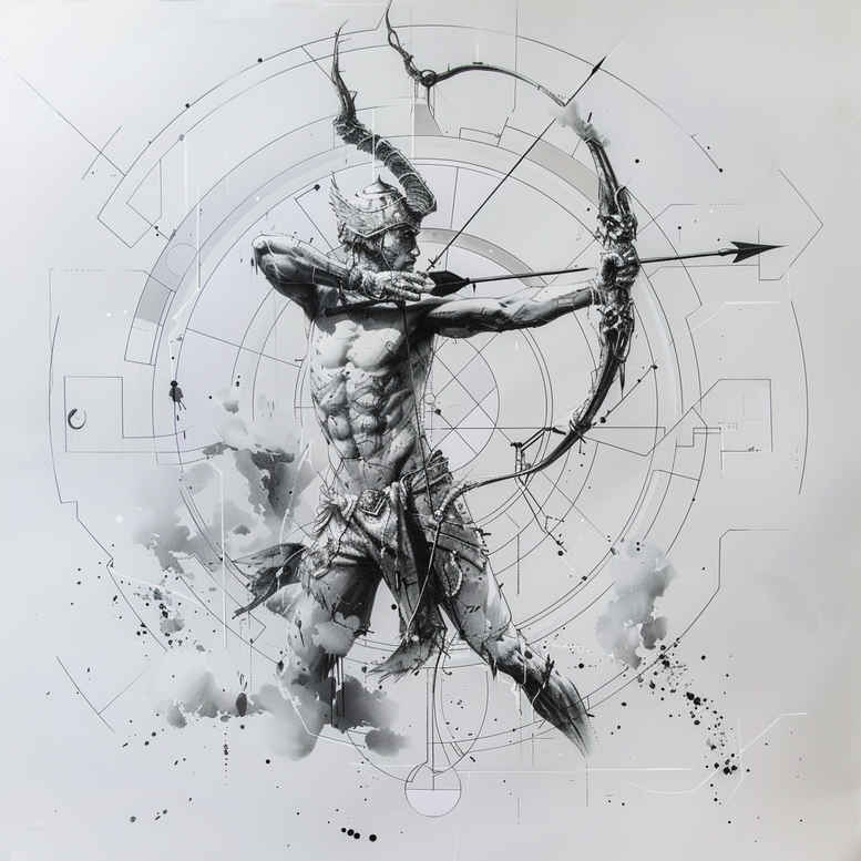 zodiac-signs tattoo design ideas mini geometry cosmic destiny for sternum