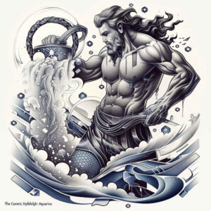 zodiac-signs tattoo design ideas abstract cosmic energy represents endurance