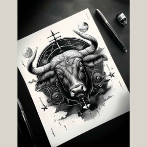 zodiac-signs tattoo design ideas micro design cosmic journey for forearm