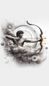 zodiac-signs tattoo design ideas clear-cut cosmic journey for upper thigh