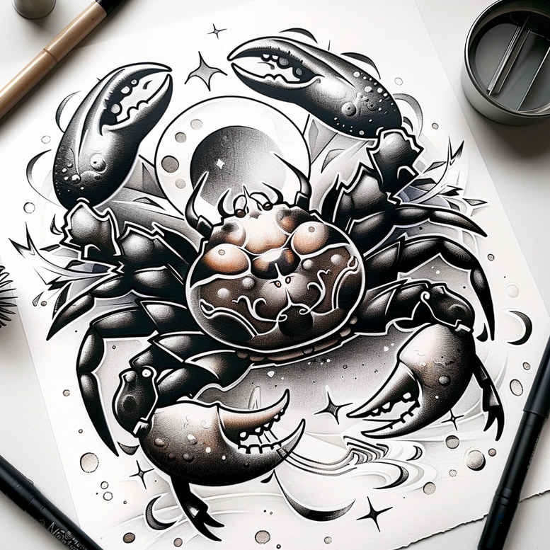 zodiac-signs tattoo design ideas minimalist cosmic journey shows determination