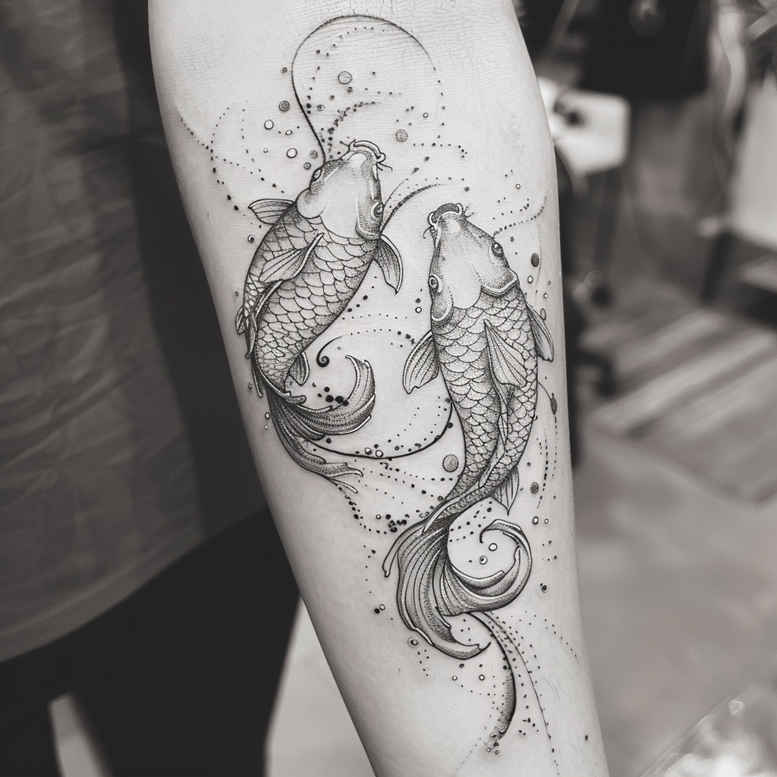 zodiac-signs tattoo design ideas soft touch cosmic pattern symbolising courage