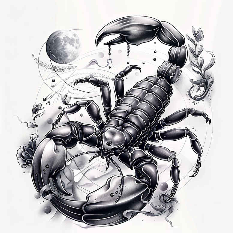 zodiac-signs tattoo design ideas gentle angle horoscope charm for back of neck