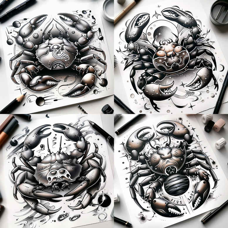 zodiac-signs tattoo design ideas ultra-thin horoscope charm for nape