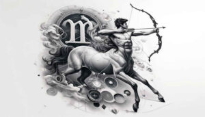 zodiac-signs tattoo design ideas tiny tattoo horoscope charm for upper arm