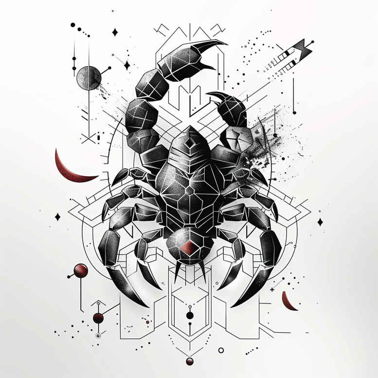 zodiac-signs tattoo design ideas refined horoscope icon symbolising strength