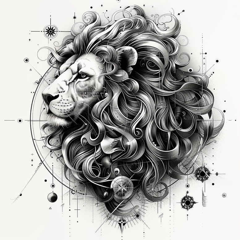 zodiac-signs tattoo design ideas open space mystic soul courage and power