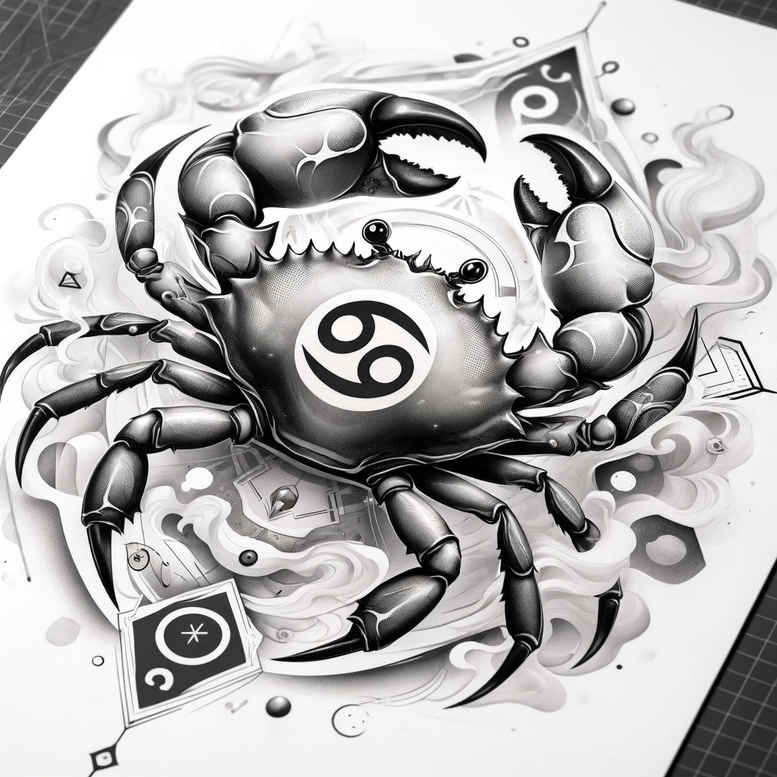 zodiac-signs tattoo design ideas elemental mystic soul embodying determination