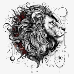 zodiac-signs tattoo design ideas concise mystic soul for upper thigh