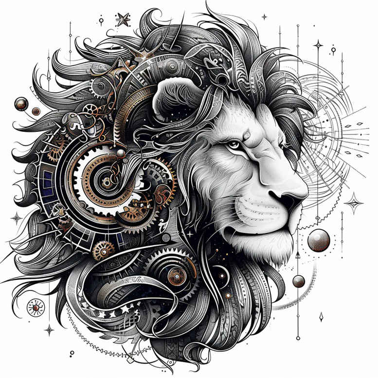 zodiac-signs tattoo design ideas clean lines mystic soul represents strength