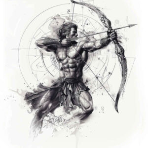 zodiac-signs tattoo design ideas petite mystical alignment courage and power