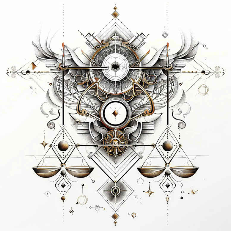 zodiac-signs tattoo design ideas unembellished mystical alignment for thigh
