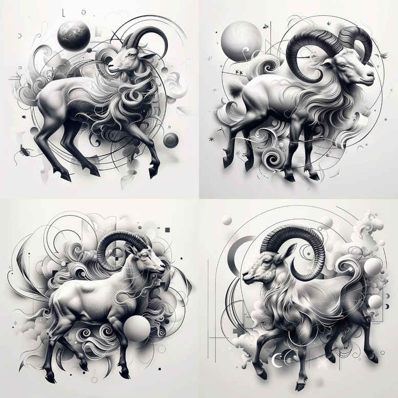 zodiac-signs tattoo design ideas dotwork planetary path for wrist