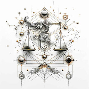 zodiac-signs tattoo design ideas gentle angle planetary path stands for endurance