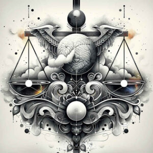 zodiac-signs tattoo design ideas single line planetary path stands for perseverance