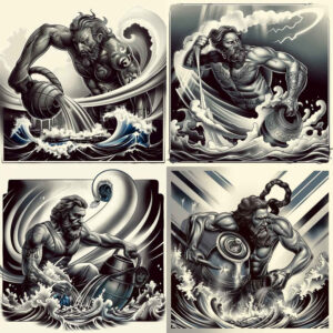 zodiac-signs tattoo design ideas pure shape sign glyph for side