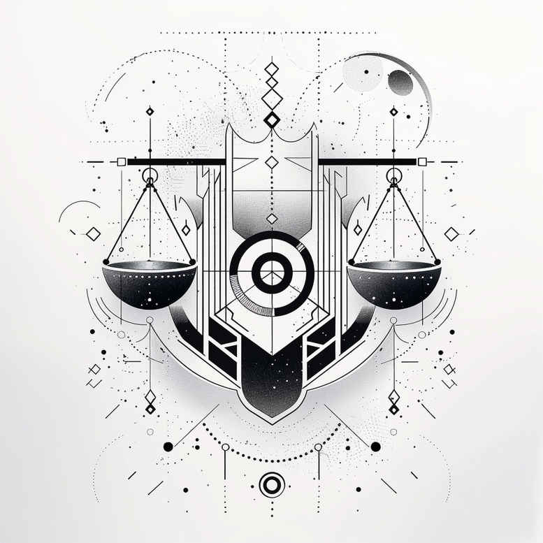 zodiac-signs tattoo design ideas monochrome star sign for outer arm