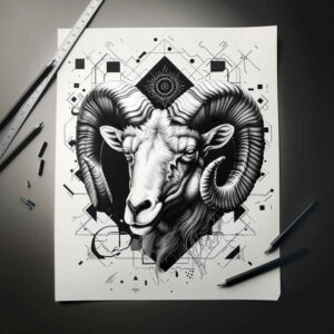 zodiac-signs tattoo design ideas pinprick star sign for shoulder blade