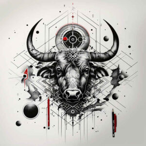 zodiac-signs tattoo design ideas minimalist star sign symbol of strength