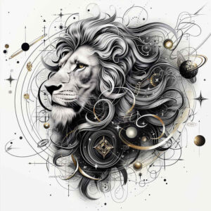 zodiac-signs tattoo design ideas mini geometry stellar sign symbolising strength