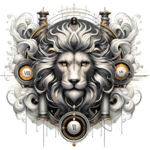 zodiac-signs tattoo design ideas pure outline universe alignment stands for courage