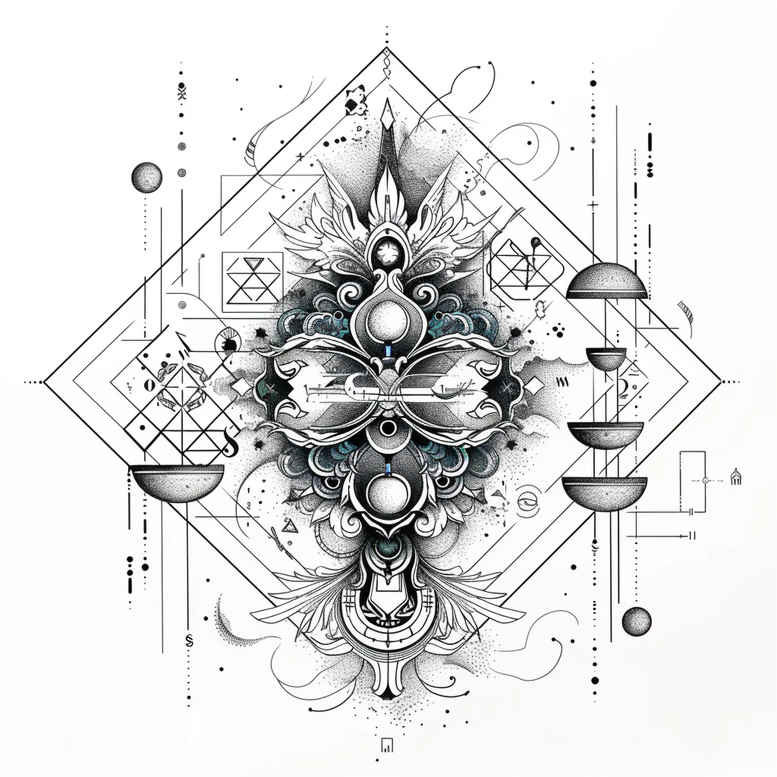 zodiac-signs tattoo design ideas bare universe alignment symbolising courage