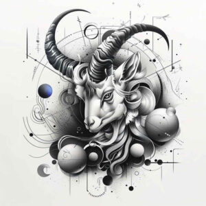 zodiac-signs tattoo design ideas short stroke universe alignment symbolising resilience