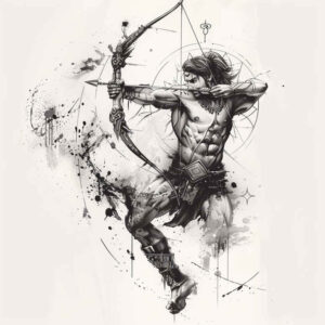 zodiac-signs tattoo design ideas short stroke zodiac shape for forearm