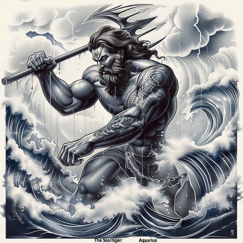 zodiac-signs tattoo design ideas compact zodiac shape represents strength