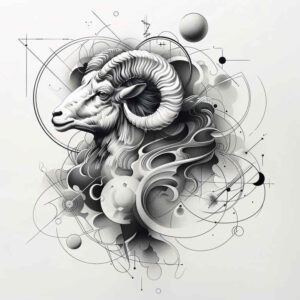 balance-sign-holy-pattern-for-ankle – tattoo design ideas free ai generated – Gallery: zodiac-signs-inkby-ai
