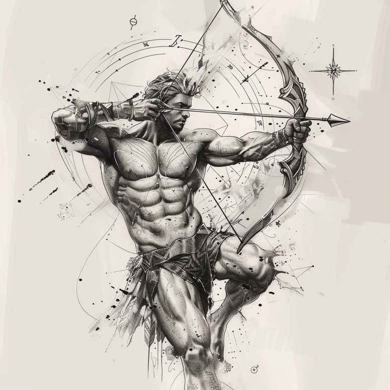 evolution-symbol-ornamental-for-shoulder-blade – tattoo design ideas free ai generated – Gallery: zodiac-signs-inkby-ai