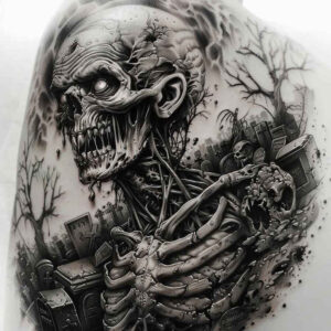 darkness-motif-tattoo-midnight-for-toe – tattoo design ideas free ai generated – Gallery: zombies-inkby-ai