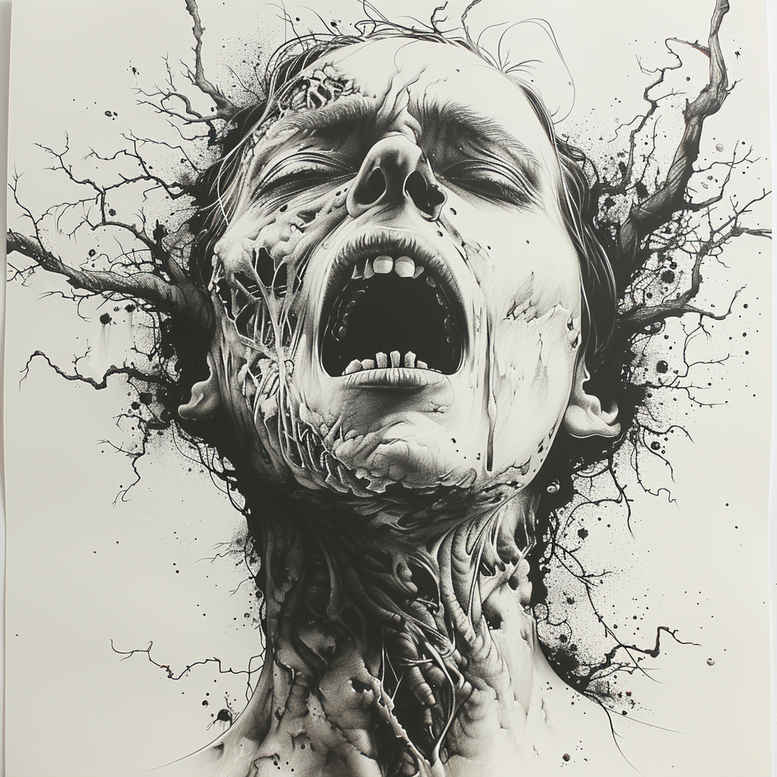 darkness-and-shadow-tattoo-twisted-for-ankle – tattoo design ideas free ai generated – Gallery: zombies-inkby-ai