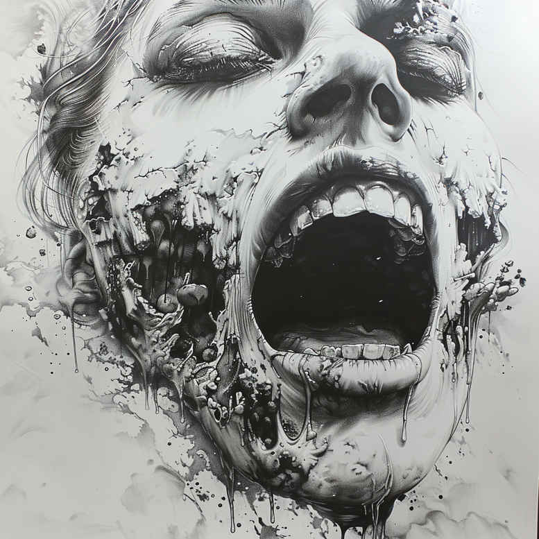 mystery-motif-tattoo-dripping-for-triceps – tattoo design ideas free ai generated – Gallery: zombies-inkby-ai