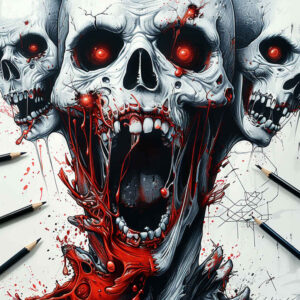 destruction-motif-tattoo-supernatural-for-side – tattoo design ideas free ai generated – Gallery: zombies-inkby-ai