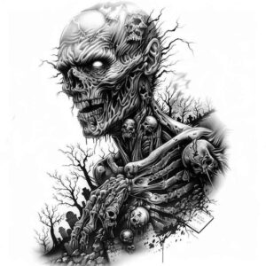 expression-tattoo-ghastly-for-fingers – tattoo design ideas free ai generated – Gallery: zombies-inkby-ai