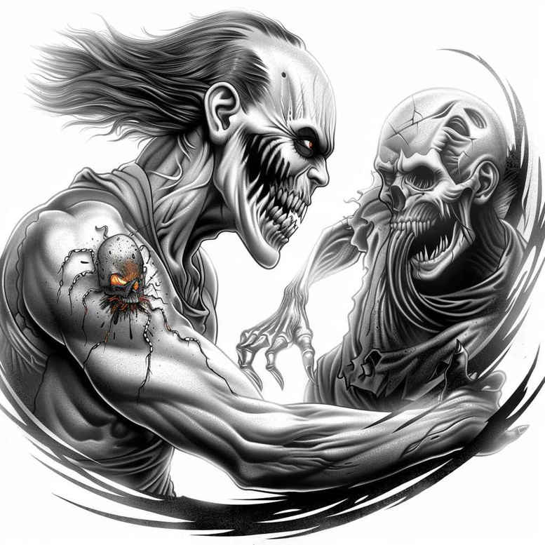 spirituality-motif-tattoo-whisper-for-inner-arm – tattoo design ideas free ai generated – Gallery: zombies-inkby-ai