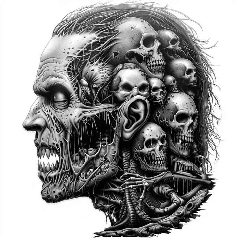 detailed-zombie-tattoo-crawling-for-heel – tattoo design ideas free ai generated – Gallery: zombies-inkby-ai