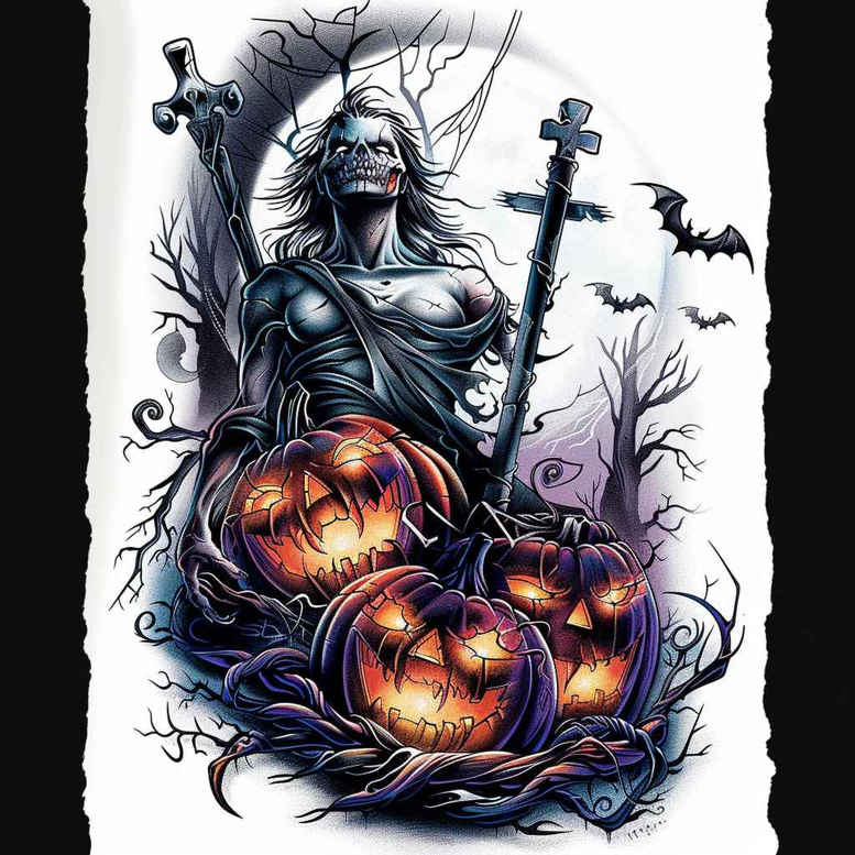 zombies tattoo design ideas high-contrast apocalypse theme for biceps