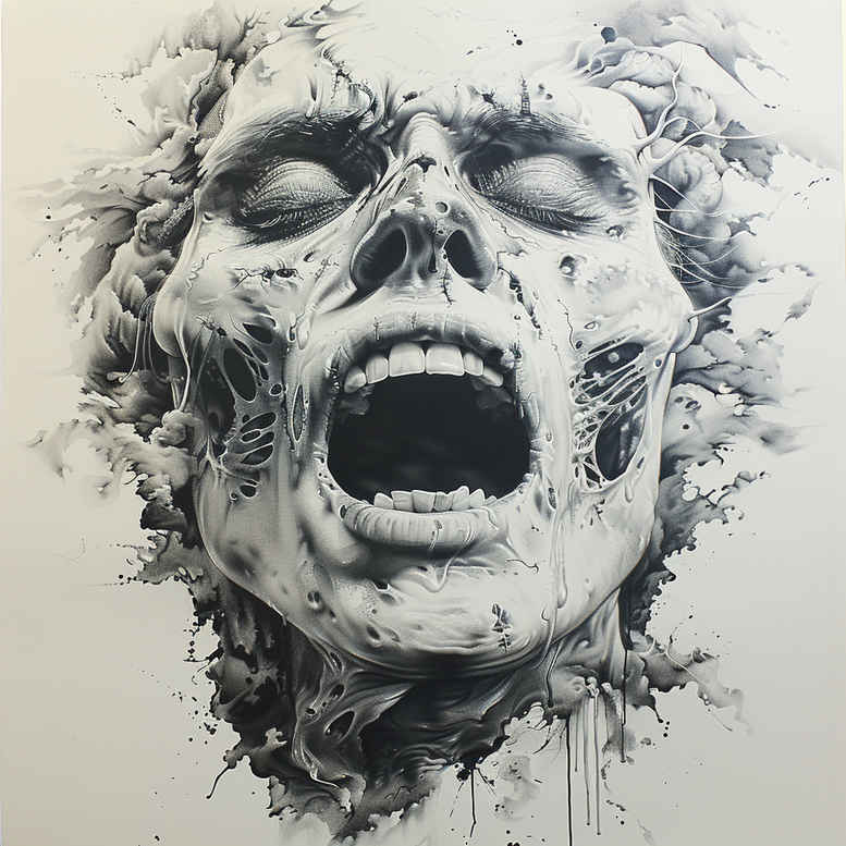 zombies tattoo design ideas bold texture haunted ink for palm