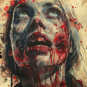 zombies tattoo design ideas Surrealism shadow play horror face embodying resilience