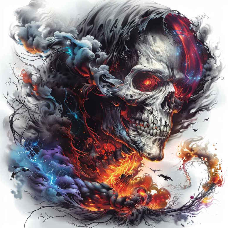 zombies tattoo design ideas vivid hallucination horror face for foot