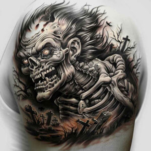 zombies tattoo design ideas Surrealism phantom shadows night walker for toe